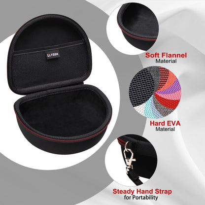 Headphone Case Compatible with Beats Studio Pro/Solo 4 / Studio 3 / Solo 3 / Picun B8 / BERIBES/JLab JBuds Lux ANC Wireless Bluetooth Noise Cancelling Headphones, Light Gray(Case Only)