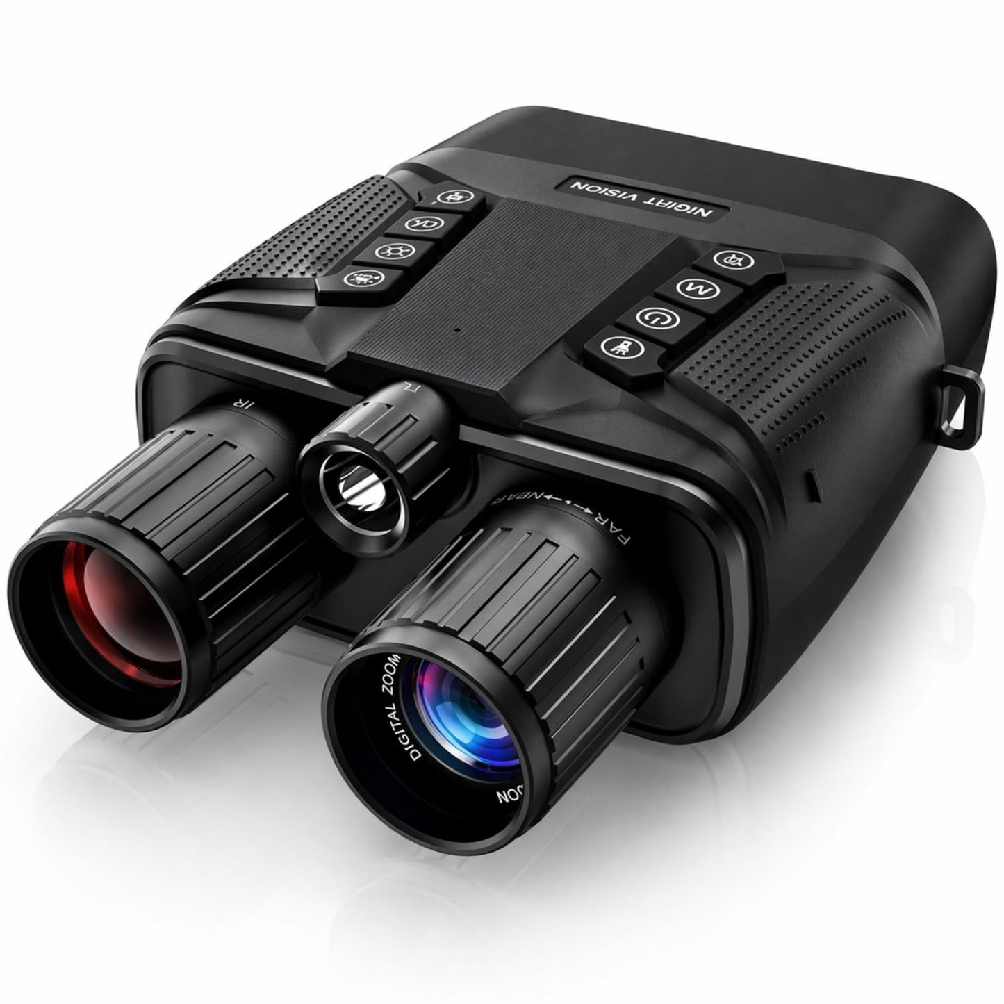 VisioGear Night Vision Binoculars - Eagle Pro 4K Night Vision Goggles for Adults with Upgraded CMOS Sensor, 2600FT Range, 850nm IR Illuminator, 5000mAh Battery, 32GB SD Card, Stealth Black