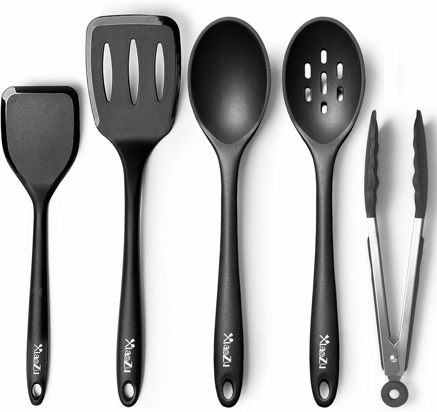 Skiennix Silicone Cooking Utensils Set - Heat Resistant Non-Stick Spatulas & Spoons | BPA-Free Kitchen Tools