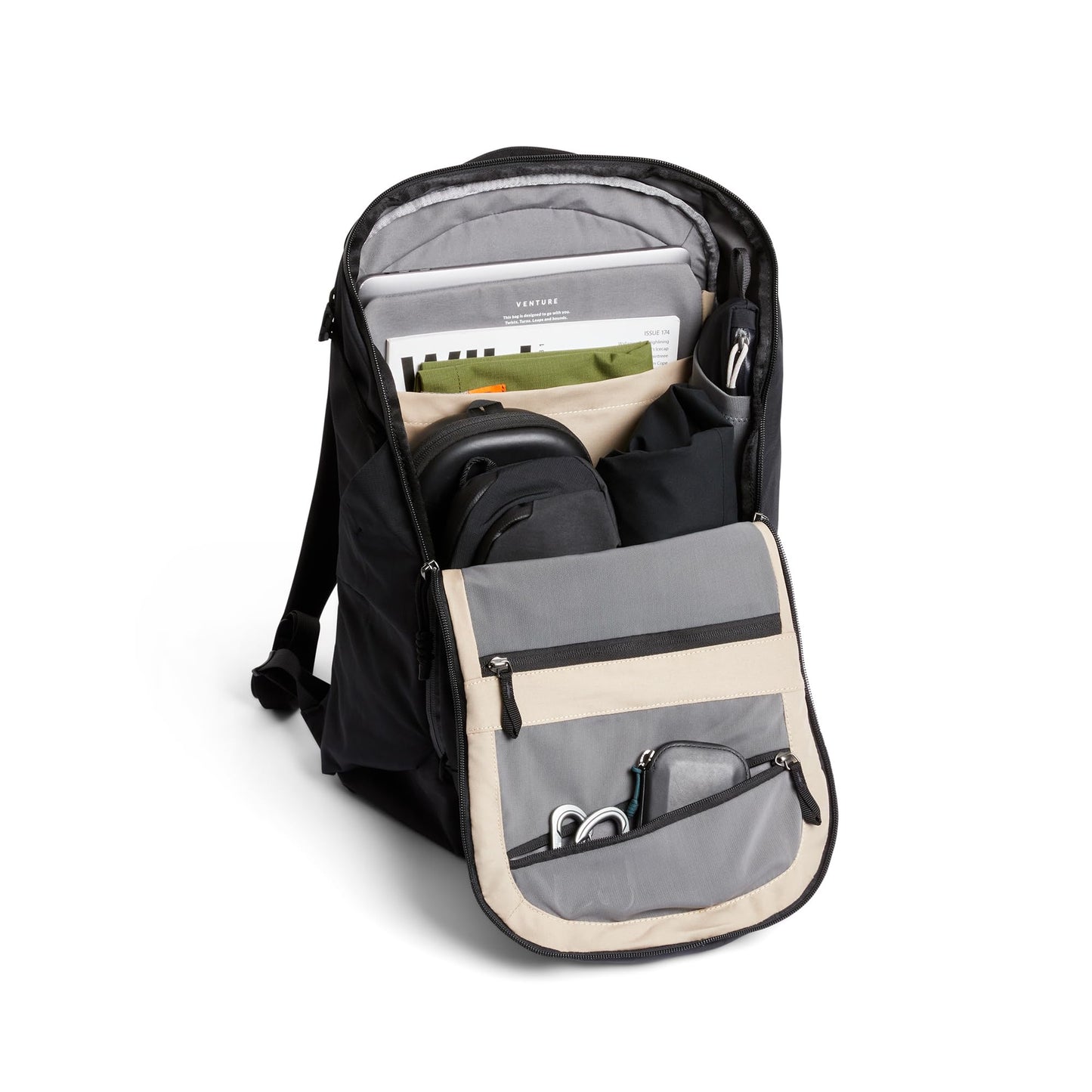 Bellroy Venture Ready Pack (20 liter backpack with laptop sleeve, for travel, commuting and urban adventuring) - Black