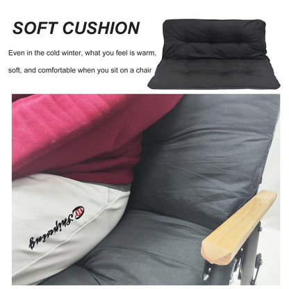 ptlsy 2 Person Camping Chair Oversized Loveseat Camping Chair with Seat Cushion Double Camping Chairs for Adults Heavy Duty Camping Couch Black Outdoor Folding Chair Portable Patio Lawn Chair