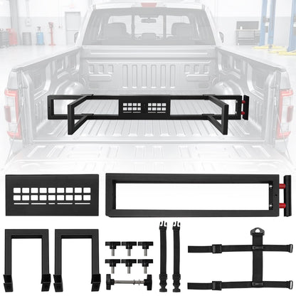 SerBeggor Truck Bed Divider, Cargo Organizer Panel Compatible with Ford F150 2015-2023, Aluminum Alloy Luggage Divider Cargo Manager