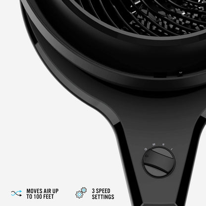Vornado 602 Whole Room Air Circulator Pedestal Fan with 3 Speeds, Adjustable Height, Personal, Black and Vornado 460 Whole Room Air Circulator, Small Fan with 3 Speeds, Adjustable Tilt, Easy to Clean, Moves Air 70 Feet, Quiet Fan for Home, Office, Bedroom