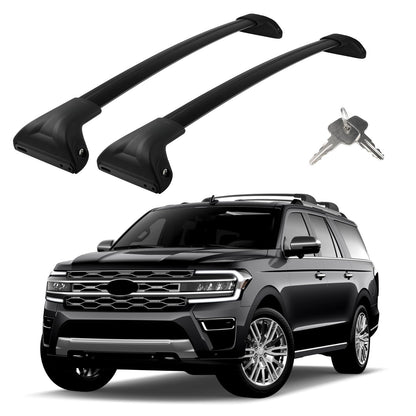 Roof Rack Cross Bars Compatible with Ford Expedition/Max 2018-2026 & Lincoln Navigator 2018-2024, Adjustable Aluminum 300LBS Anti-Theft Lock Cargo Carrier Rooftop Crossbar for Bike,Snowboard,Luggage