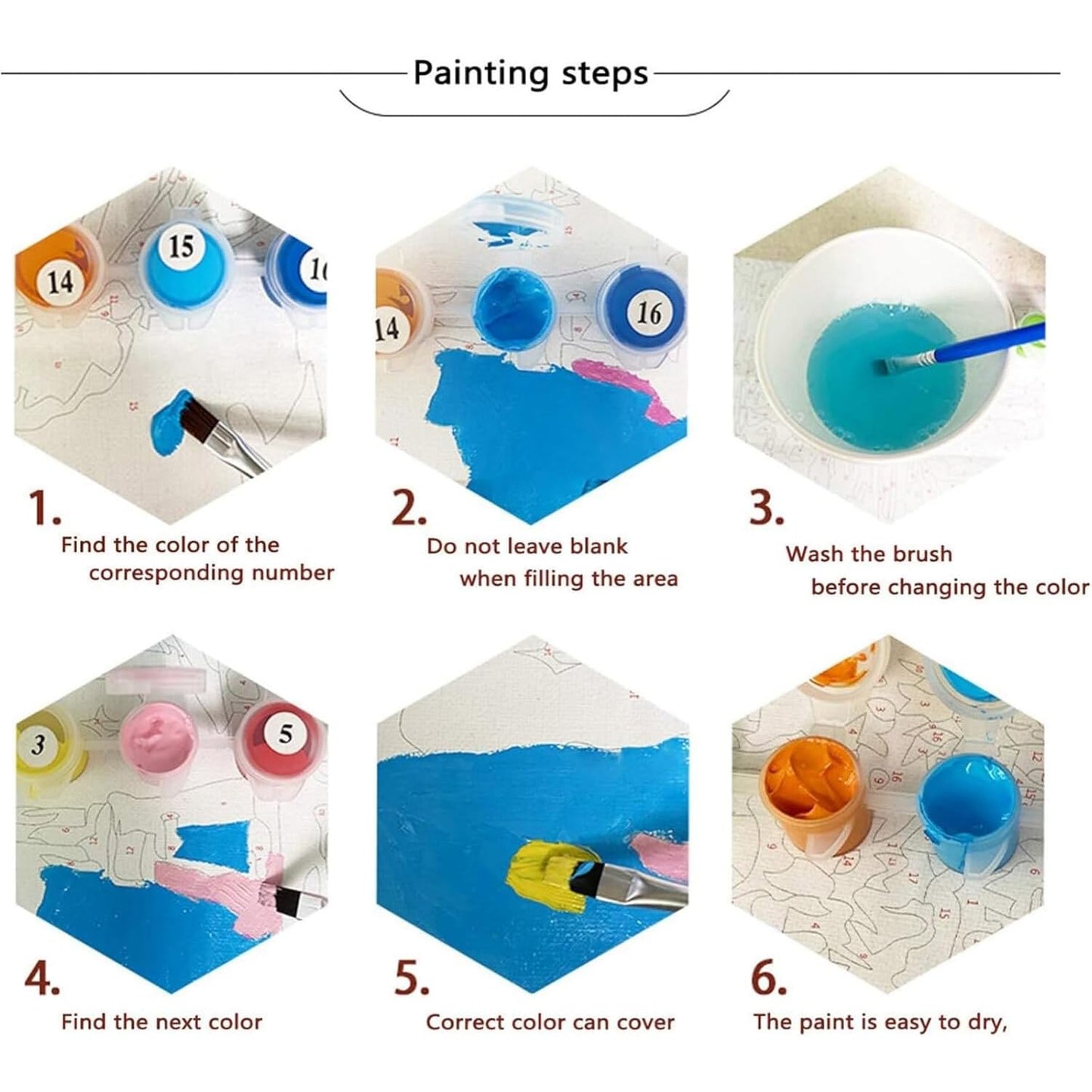 4 Pack Framed Paint By Numbers Kit for Adults Beginner Beach Adult Paint By Number Kits on Canvas Sea Turtle Painting By Numbers for Adults with Frame Diy Painting Kits for Home Wall Art 8x12 Inch