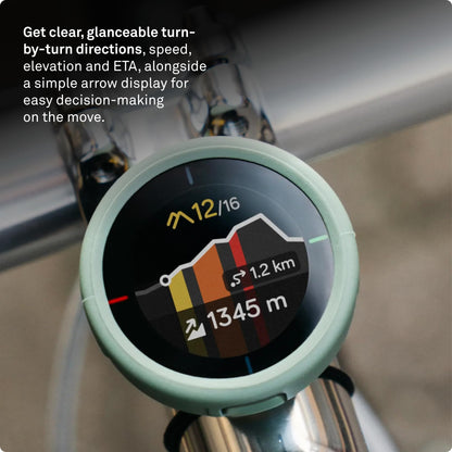 Beeline Bike GPS Computer - Velo 2 | Wireless Global Navigation Map | Weatherproof & 11+ Hours Battery Life | USB Charging | Sat Nav for Cycling with a Strap Mount Included | Glove Friendly