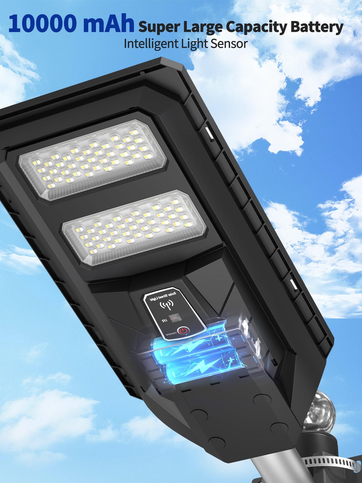 Ofuray Solar Lights Outdoor, Solar Flood Light with Motion Sensor, Dusk to Dawn Solar Security Light, 156 LEDs 6500K /4000K /3000K High Brightness,IP67 Waterproof for Yard Parking Lot OLT-4Pack