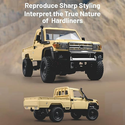 RC Crawler 1:12 Scale MN82 RC Crawler 4WD LC79 Land Cruiser Rock Crawlers with Lights Speed Adjustment Servo Tires 2.4Ghz RTR RC Rock Truck for Teens Adults(Red)
