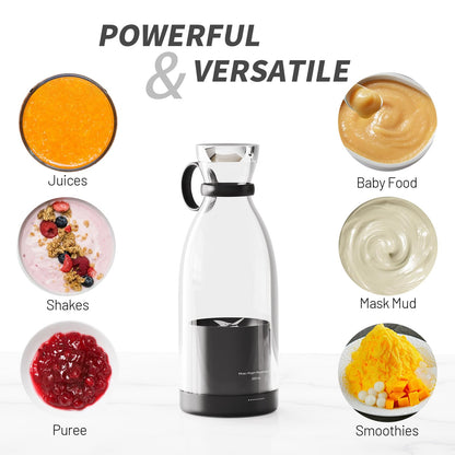 OTPEIR Portable Blender for Shakes and Smoothies with 11.83 Oz Travel Cup and Lid,Durable Stainless Steel Blades for Juice Blending Performance, Pink