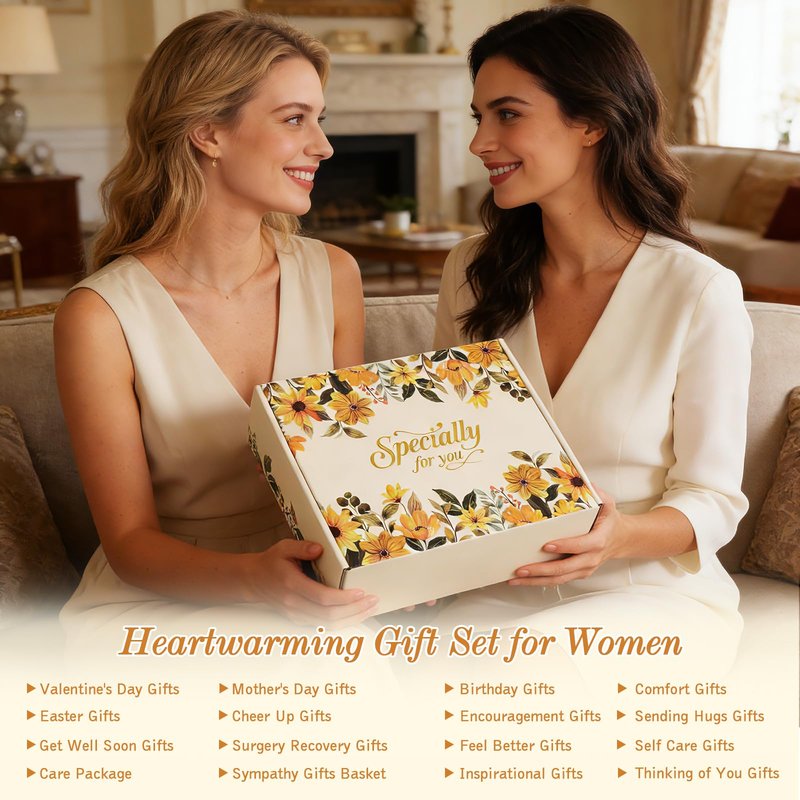 Self Care Gifts for Womens Birthday Gift Mothers Day Gift for Mom Wife Grandma Sister Friend - Get Well Soon Sympathy Gift Baskets for Women Care Package, Thinking of You Inspirational Gifts for Her