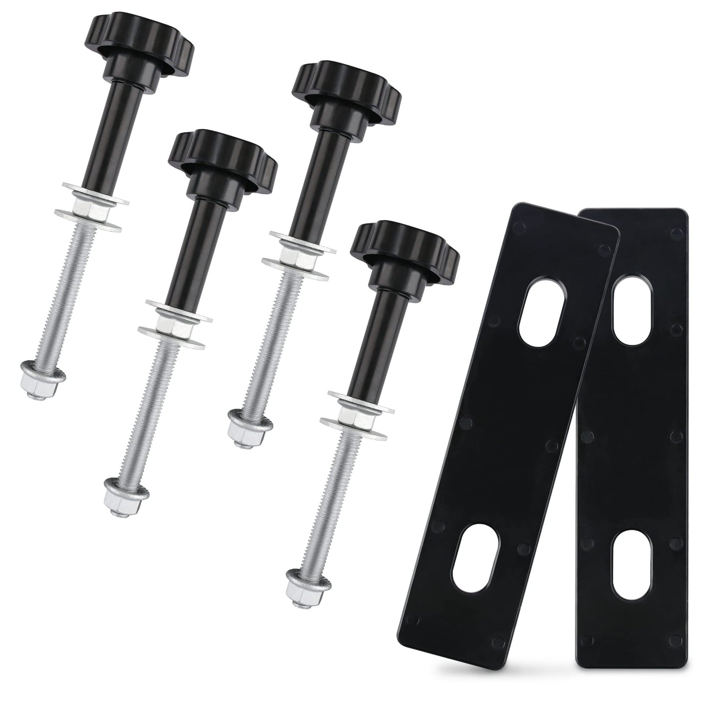 X-BULL New Recovery Traction Tracks Tire Ladder for Sand Snow Mud 4WD with Mounting Pin Set Adjustable (Red)