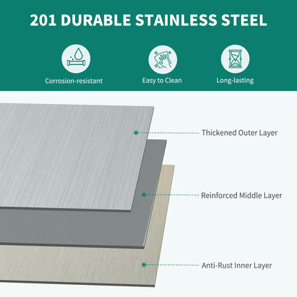 YITAHOME NSF Stainless Steel Table, 48" X 24" Work Table w/Undershelf, Heavy Duty Prep Table for Home Kitchen Commercial Restaurant Garage Warehouse Outdoor