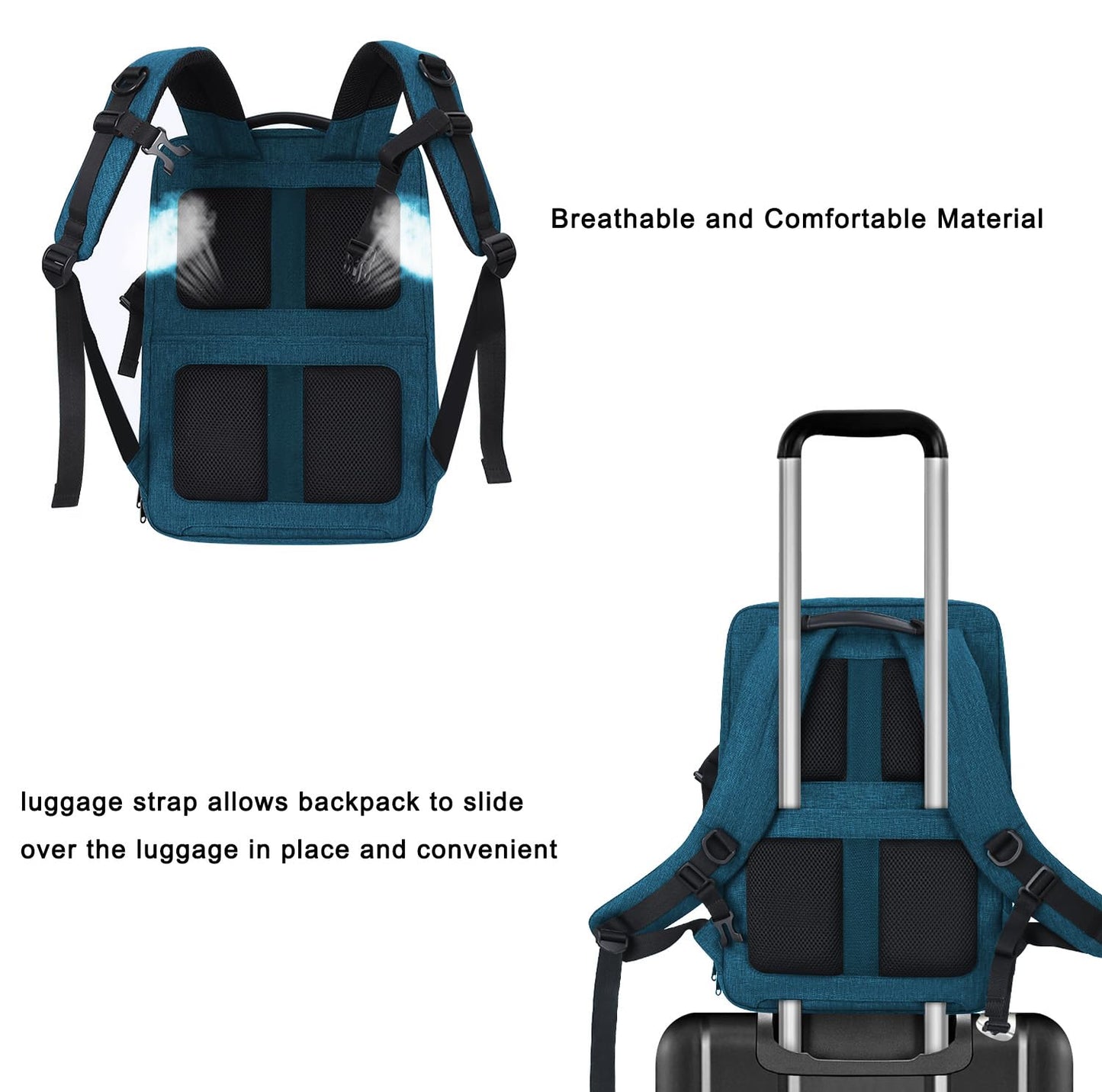 MOSISO Camera Backpack, DSLR/SLR/Mirrorless Large Men/Women Photography Camera Bag Case with 17.3 inch Laptop Compartment&Tripod Holder&Rain Cover Compatible with Canon/Nikon/Fuji/Laptop, Teal Blue