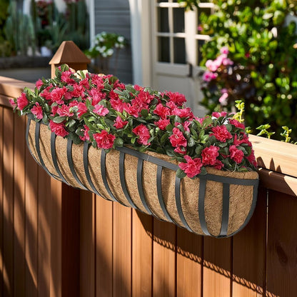 Skiennix Pre-Formed Coco Fiber Liners - Eco-Friendly Replacement for Planters & Baskets | 24-Inch, 2-Pack