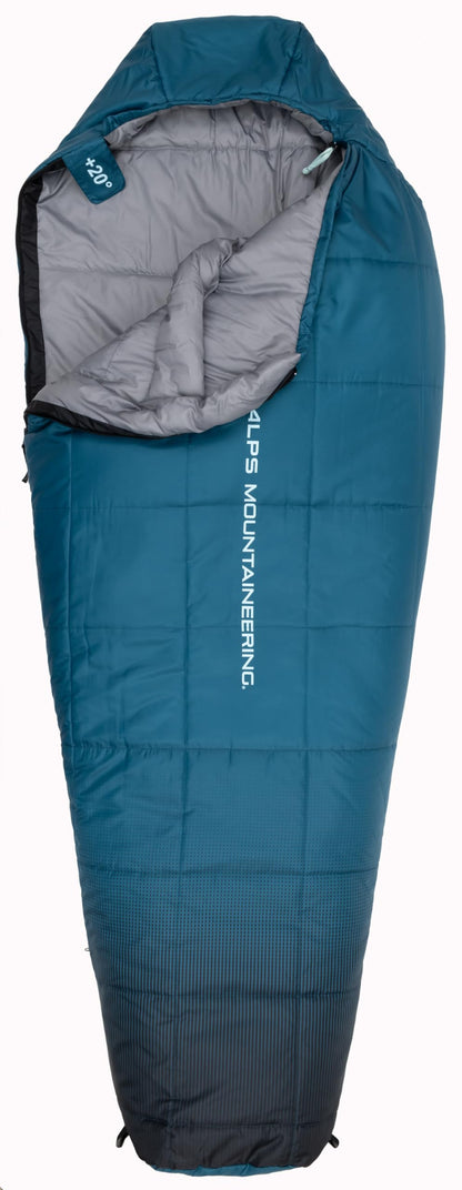 ALPS Mountaineering Vibe +20° Mummy Sleeping Bag, Regular - Aquamarine