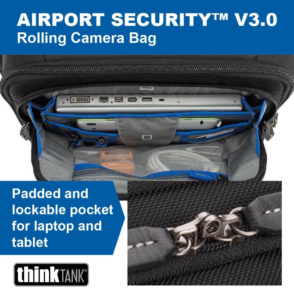 Think Tank Airport Security V3.0 Rolling Carry-On Camera Bag - Black