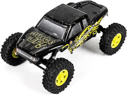 HOBBYPLUS Helidirect 1/18 RC Crawler - CR18P PRO Brushless Juice Up 4x4 RTR w HBW Electronics 2.4GHz 4CH TX 3S Lipo Battery - Remote Control Car 1/18 RC Rock Crawler 4WD Off-Road for Adults - Yellow