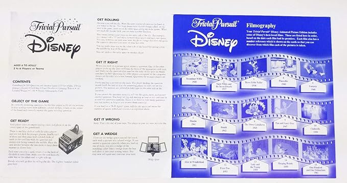 Disney Trivial Pursuit - Animated Picture Edition