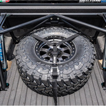 3 Way Spare Tire Strap & Mounts | Flat Hooks
