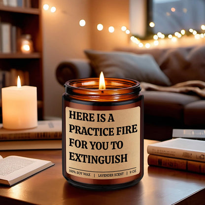 GSPY Scented Candle, Firefighter Gifts for Men, Women - Fire Fighter, Fireman Gifts for Him - Funny Firefighter Graduation, Fathers Day, Birthday Ideas for Boy, Dad, Boyfriend - Fire Fighter Accessory
