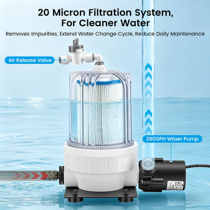 BAOSHISHAN Cold Plunge Chiller, 1/2 HP Ice Bath Chiller, Fast Cooling to 50F, Easy Setup with Pre-Assembled Pump & Filter, for Ice Bath Cold Therapy Muscle Recovery System