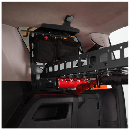 ITrims Rear Cargo Rack Basket for Toyota 4Runner 2010-2024 Car Accessories Modular Storage Molle Panel Interior Luggage Carrier Trunk Shelf Hanging Boards Organizer Aluminum Alloy (Center+Side)