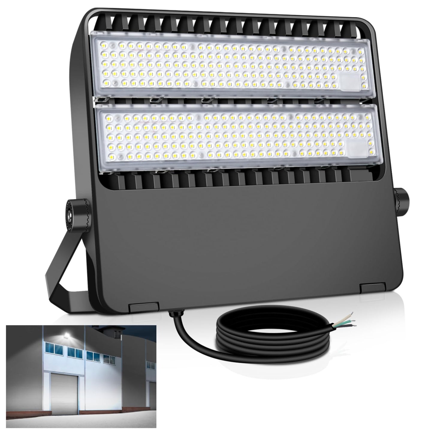 Tomourd LED Flood Light 240W 36000LM, Super Bright Shoe Box Stadium Light for Sports Arena & Parking Lot, 5000K 120° Wide Angle, 110-277V Outdoor High Mast Fixture