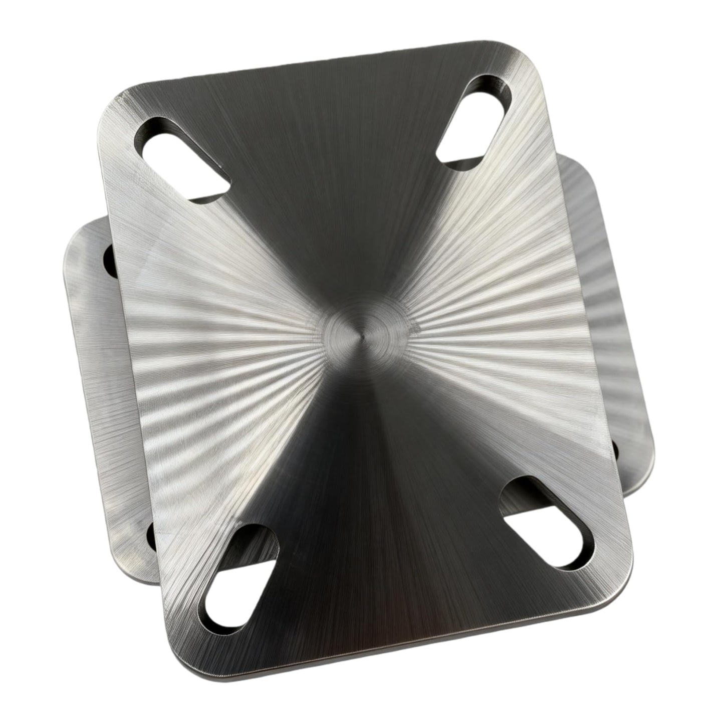 BoCID Heavy Duty Bearing Plate Turntable 5,500 Lb Rating Greaseablle, Kingpinless Design, for Workstations & Displays Industrial Ball Bearing Turntable Swivel Plate 6.3"x4.53"