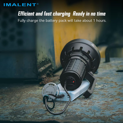 IMALENT SR16 55000 Lumens Rechargeable Flashlight, 5600ft Long Throw LED Searchlight, USB-C Fast Charging Waterproof Spotlight with Handle for Outdoor Rescue Emergency