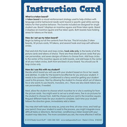 Really Good Stuff Token Boards - 2 Boards 32 Cards 49 Tokens