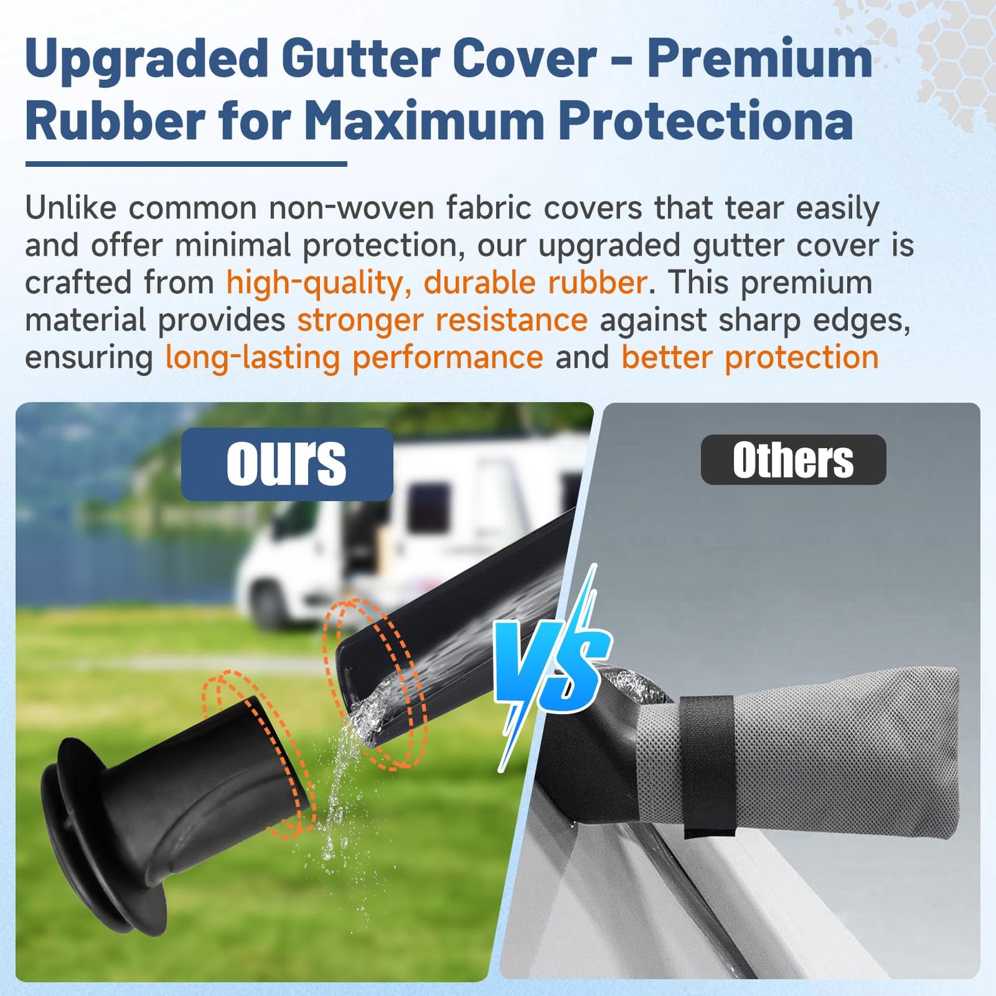 Truck Camper Cover for 10–12FT Slide-in Campers – 300D Oxford Waterproof RV Cover, Silver-Coated, All-Weather Protection with Windproof Straps & Air Vents