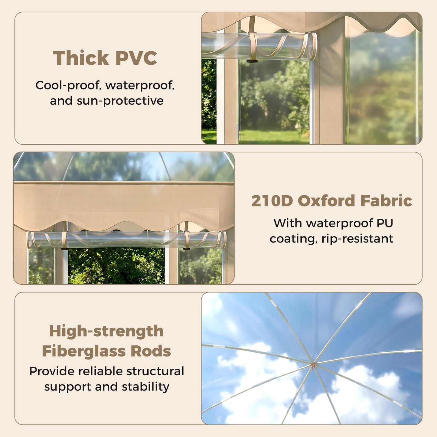 Tangkula Pop Up Bubble Tent, 10x10 Ft Oversize Weatherproof Clear Outdoor Dome Tent for 8-10 People with 2 Roll-Up Doors, Stakes, Wind Ropes, Sandbags, Carrying Bag for Winter Cold Protection