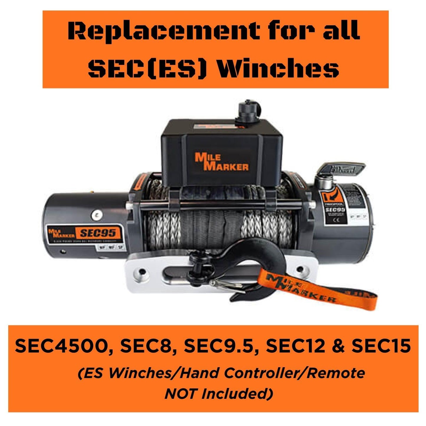 Mile Marker 77-50141W-31 Solenoid Kit for ES Winches - Easy to Install, Restore to Full Functionality, Compatible with 4-pin Hand Controller & 7076 Wireless Remote