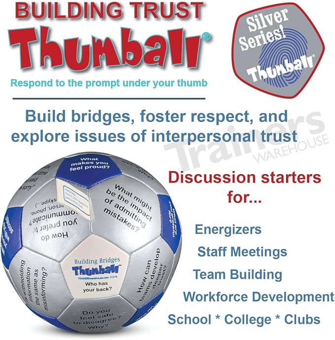 Trainers Warehouse 6 Thumball Collection 32 Prompts for Conversation Team Building Relationship and Training