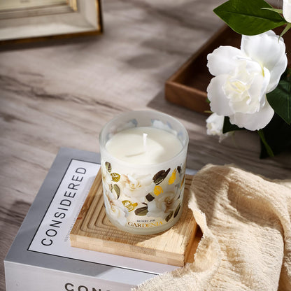 ROMIIE ZOI Scented Candle - Gardenia - 6oz Aromatherapy Soy Wax Jar Candle for Home, Gifts for Women - 170g