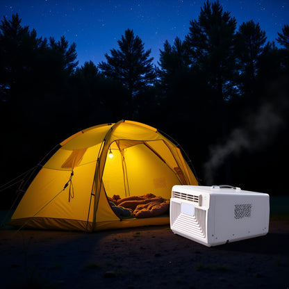 110 V Electric Portable Air Conditioner Mini Outdoor Camping Tent AC Kit for Camping Tent, RV, Car, Truck, Van Mixizap