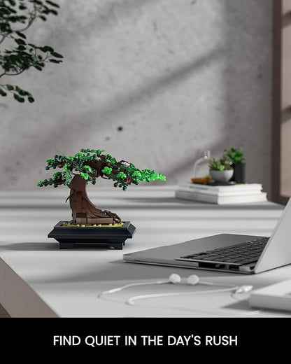 Bonsai Tree Building Sets - 4 in 1 Four Seasons Bonsai DIY Building Blocks Toy Artificial Bonsai Tree Plants for Home Decor Table Desk Office - Christmas Day Gift for Kids and Adults