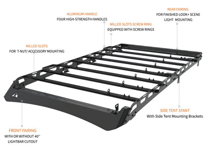 TKMAUTO Black Roof Rack Cargo Storage Compatible with 2010-2024 4Runner (Full Size)