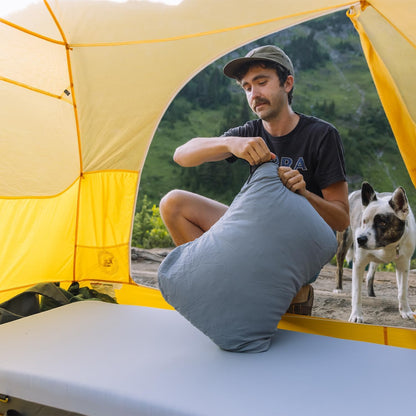 HEST Foamy Wide - Portable Camping Mattress, Enhanced Memory Foam, Wide Single Mattress, 78" L x 30" W