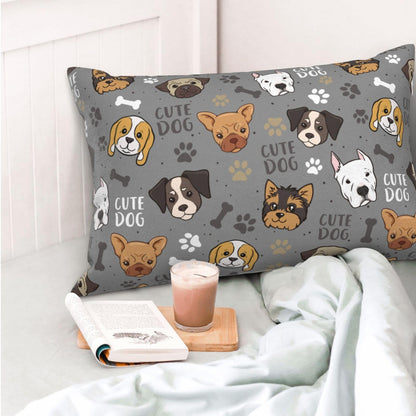 Pillow Cases Pillow Covers Standard Size Cute Dog Pillow case Pillow Protector, Soft,with Zipper Pillow case 20"x30"