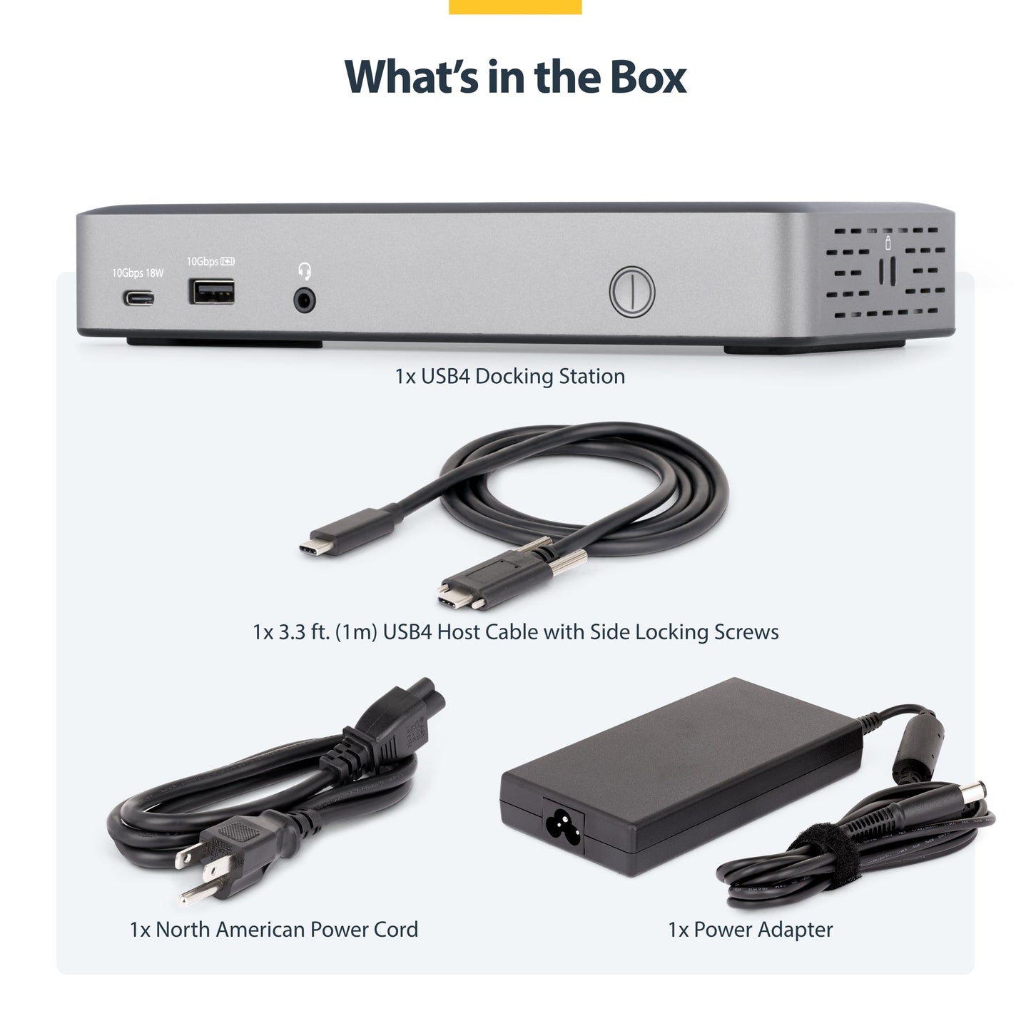 StarTech USB-C Docking Station (USB4), Triple 4K 60Hz Monitors, Up to 100W Laptop Charging, 2.5GbE, Driverless, Not macOS Compatible