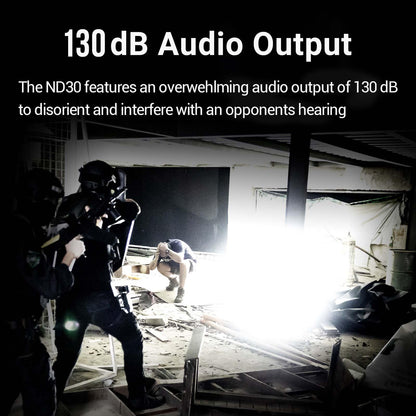 NEXTORCH ND30B Civilian Electronic Distraction Device, 11,000 Lumen Strobe Light & 130dB Audio Output in Rubber for Training, Home Security and Emergency Signaling