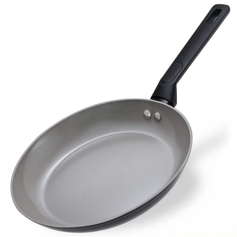 UFIRE 9.5 Inch Nonstick Frying Pan Skillet, Ceramic Frying Pan, Non Toxic Healthy Ceramic Coating, Suitable for All Stovetops, PTFE PFOA PFOS Free, Black