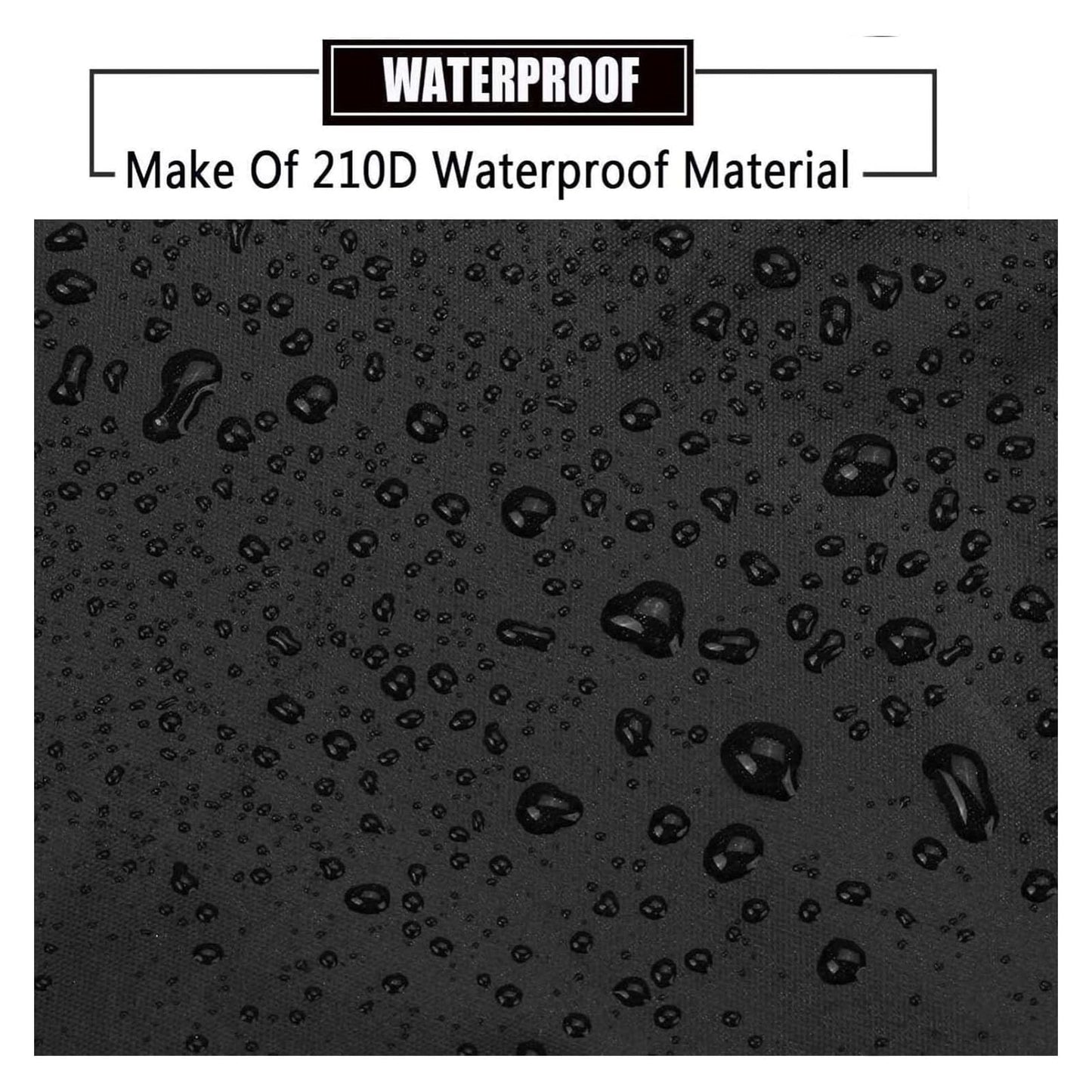 Wider 3.3m/10.83ft Camper roof Cover 210D Oxford Cloth Class C Rv Cover Wind, Rain and Snow Proof with 2 Extra Straps Black-49.2 x 10.8 ft