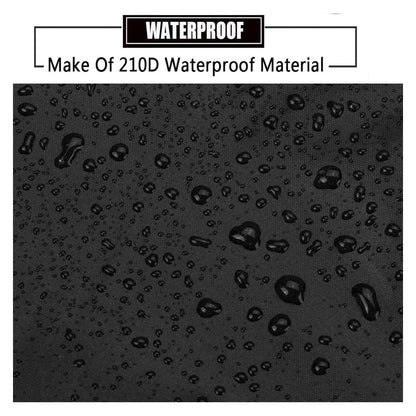 Wider 3.3m/10.83ft Camper roof Cover 210D Oxford Cloth Class C Rv Cover Wind, Rain and Snow Proof with 2 Extra Straps Black-49.2 x 10.8 ft