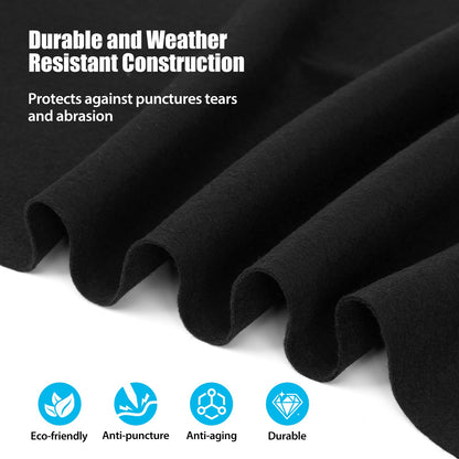 Winnergo 30 FT Round Pool Liner Pad for Above Ground Pools, Durable Pool Mat with Geotextile Material for Pool Bottom Strong Eco-Friendly Padding Under Pool Pad Protection,Prevents Punctures,Black