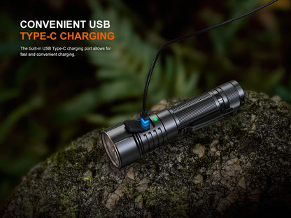 Fenix LD36R 3600 Lumens Rechargeable Flashlight, USB-C Fast Charging with 6 RGB Presets & Continuously Adjustable Color Output (Black)