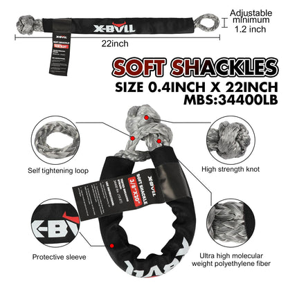 X-BULL New Recovery Traction Tracks with Kinetic Rope Recovery Kit