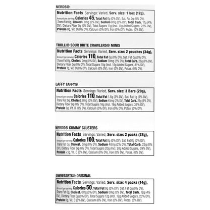 SweeTARTS Variety Party Mix, Individually Wrapped Assorted Candy, 28.6 Ounce (75 Count)