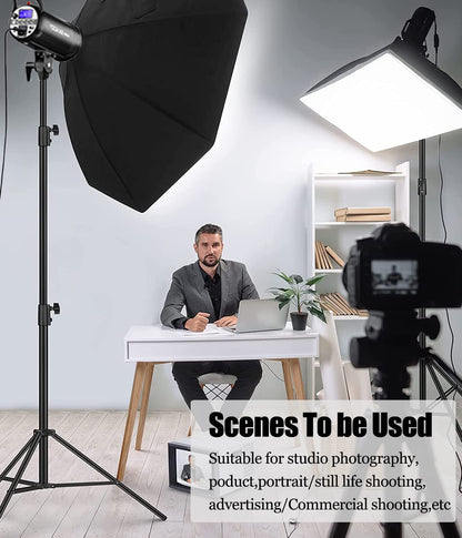 Godox SK400IIV 400Ws Photo Studio Strobe Flash Light Kit,GN65 2.4G X System,Bowens Mount with 10W LED Modeling Lamp,Tripod Stand,Softbox,Reflector for Wedding,Portrait,Fashion,Product Photography